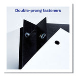 Durable Clear Front Report Cover, Prong Fastener, 0.13" Capacity, 8.5 x 11, Clear/Blue, 25/Box