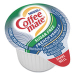 Liquid Coffee Creamer, Zero Sugar French Vanilla, 0.38 oz Mini Cups, 50/Box