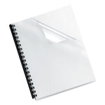 Crystals Transparent Presentation Covers for Binding Systems, Clear, with Square Corners, 11 x 8.5, Unpunched, 100/Pack