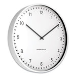 Essentials Contemporary Round Wall Clock, 15" Overall Diameter, White Case, 1 AA (sold separately)