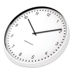 Essentials Contemporary Round Wall Clock, 15" Overall Diameter, White Case, 1 AA (sold separately)