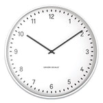 Essentials Contemporary Round Wall Clock, 15" Overall Diameter, White Case, 1 AA (sold separately)