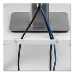 Standard Monitor Riser, For 21" Monitors, 13.38" x 13.63" x 2" to 4", Platinum/Graphite, Supports 60 lbs