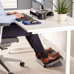 Standard Footrest, Adjustable, 17.63w x 13.13d x 3.75h, Graphite