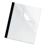 Thermal Binding System Presentation Covers, Clear, 16 to 30 Sheet Capacity, 11 x 8.5, Unpunched, 10/Pack