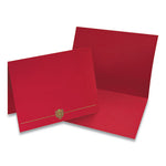 Classic Crest Certificate Covers, 9.38 x 12, Red, 5/Pack