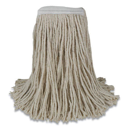 Economy 53 Series Mop Head, 16 oz, Cotton, Natural