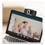 CyberTrack H4 1080P HD USB Manual Focus Webcam with Microphone, 1920 Pixels x 1080 Pixels, 2.1 Mpixels, Black