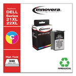 Remanufactured Tri-Color High-Yield Ink, Replacement for 21XL/22XL (330-5266), 340 Page-Yield
