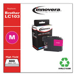 Remanufactured Magenta High-Yield Ink, Replacement for LC103M, 600 Page-Yield, Ships in 1-3 Business Days