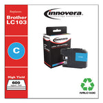 Remanufactured Cyan High-Yield Ink, Replacement for LC103C, 600 Page-Yield, Ships in 1-3 Business Days