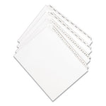 Preprinted Legal Exhibit Side Tab Index Dividers, Allstate Style, 25-Tab, 26 to 50, 11 x 8.5, White, 1 Set, (1702)