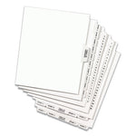 Preprinted Legal Exhibit Side Tab Index Dividers, Avery Style, 25-Tab, 1 to 25, 11 x 8.5, White, 1 Set, (1330)