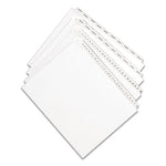Preprinted Legal Exhibit Side Tab Index Dividers, Allstate Style, 25-Tab, 51 to 75, 11 x 8.5, White, 1 Set, (1703)