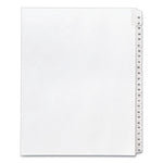 Preprinted Legal Exhibit Side Tab Index Dividers, Allstate Style, 25-Tab, 26 to 50, 11 x 8.5, White, 1 Set, (1702)