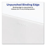 Preprinted Legal Exhibit Side Tab Index Dividers, Allstate Style, 10-Tab, 13, 11 x 8.5, White, 25/Pack