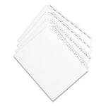 Preprinted Legal Exhibit Side Tab Index Dividers, Allstate Style, 26-Tab, D, 11 x 8.5, White, 25/Pack