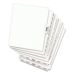 Preprinted Legal Exhibit Side Tab Index Dividers, Avery Style, 26-Tab, A to Z, 11 x 8.5, White, 1 Set, (1400)