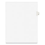 Preprinted Legal Exhibit Side Tab Index Dividers, Avery Style, 10-Tab, 7, 11 x 8.5, White, 25/Pack