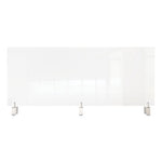 Clear Partition Extender with Attached Clamp, 48 x 3.88 x 30, Thermoplastic Sheeting