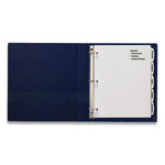 Big Tab Printable Large White Label Tab Dividers, 5-Tab, 11 x 8.5, White, 4 Sets