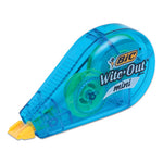 Wite-Out Brand Mini Correction Tape, Non-Refillable, Blue/Purple/Yellow Applicators, 0.2" x 314.4", 3/Pack