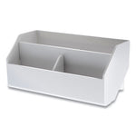 Konnect Desktop Organizer Wide Storage Bin, 7.5" x 3.5" x 3.5", White