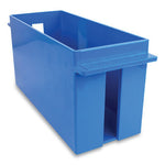 Extra-Capacity Coin Tray, Nickels, 1 Compartment, Denomination and Capacity Etched On Side, 10.5 x 4.75 x 5, Plastic, Blue