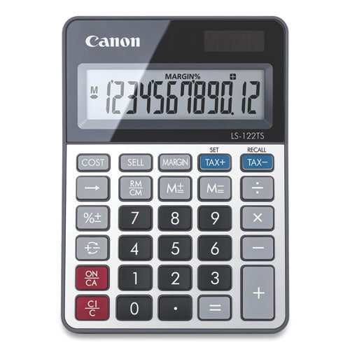 LS-122TS Desktop Calculator, 12-Digit LCD