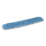 Looped-End Dust Mop Head, Cotton, 48 x 5, Blue