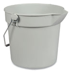 Plastic Bucket, 10 qt, Gray