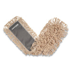 Cut-End Dust Mop Head, Cotton, 36 x 5, White