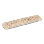 Cut-End Dust Mop Head, Cotton, 36 x 5, White