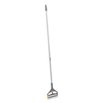 Side-Gate Wet-Mop Handle, Fiberglass, 60" Handle, Gray