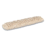 Cut-End Dust Mop Head, Economy, Cotton, 36 x 5, White