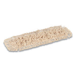 Cut-End Dust Mop Head, Cotton, 24 x 5, White