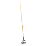 Side-Gate Wet-Mop Handle, Wood, 60" Handle, Natural