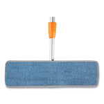 Microfiber Wet Mop Pad, Economy, 5 x 18, Blue