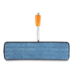 Microfiber Wet Mop Pad, 5 x 18, Blue