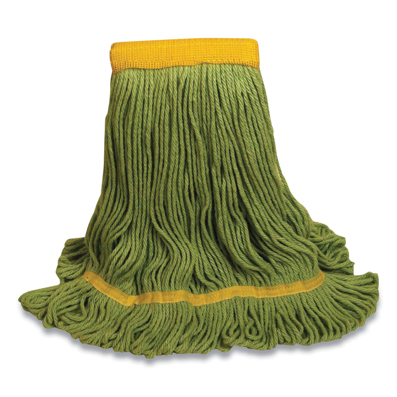 1200 Series Mop Head, PET, Medium, 5" Headband, Green