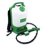 Professional Cordless Electrostatic Backpack Sprayer, 2.25 gal, 0.65" x 48" Hose, Green/Translucent White/Black