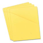 File Jackets, Letter Size, Yellow, 25/Pack