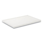 Slim Stackable Plastic Tray, 6.85 x 9.88 x 0.47, White