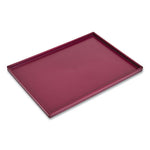 Slim Stackable Plastic Tray, 6.85 x 9.88 x 0.47, Purple