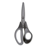 Non-Stick Titanium-Coated Scissors, 7" Long, 2.88" Cut Length, Gun-Metal Gray Blades, Black/Gray Straight Handle