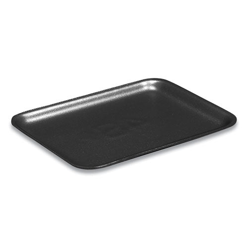 Supermarket Tray, #4S, 9.25 x 7.25 x 0.69, Black, Foam, 500/Carton