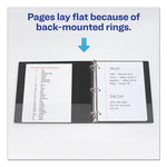 Durable View Binder with DuraHinge and EZD Rings, 3 Rings, 2" Capacity, 11 x 8.5, Black, (9500)