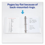 Durable View Binder with DuraHinge and Slant Rings, 3 Rings, 0.5" Capacity, 11 x 8.5, White