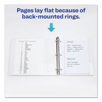 Durable View Binder with DuraHinge and EZD Rings, 3 Rings, 4" Capacity, 11 x 8.5, White, (9801)