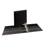 Durable View Binder with DuraHinge and EZD Rings, 3 Rings, 2" Capacity, 11 x 8.5, Black, (9500)